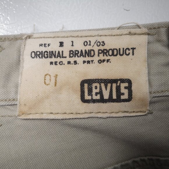 Vintage Levi's Tab Twills Slim Straight Men's Size 36/32 Tan Lot# 331-6059 Jeans - Picture 13 of 16